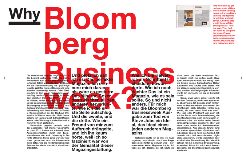 Lessons Learned at Bloomberg Businessweek,  2013