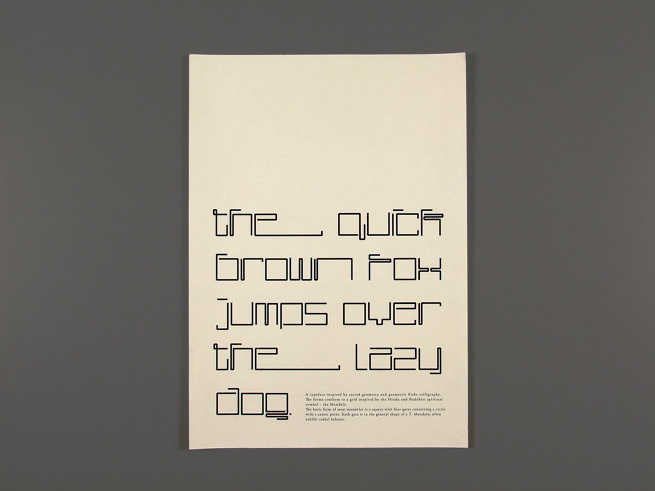 Thangka typeface,  2013