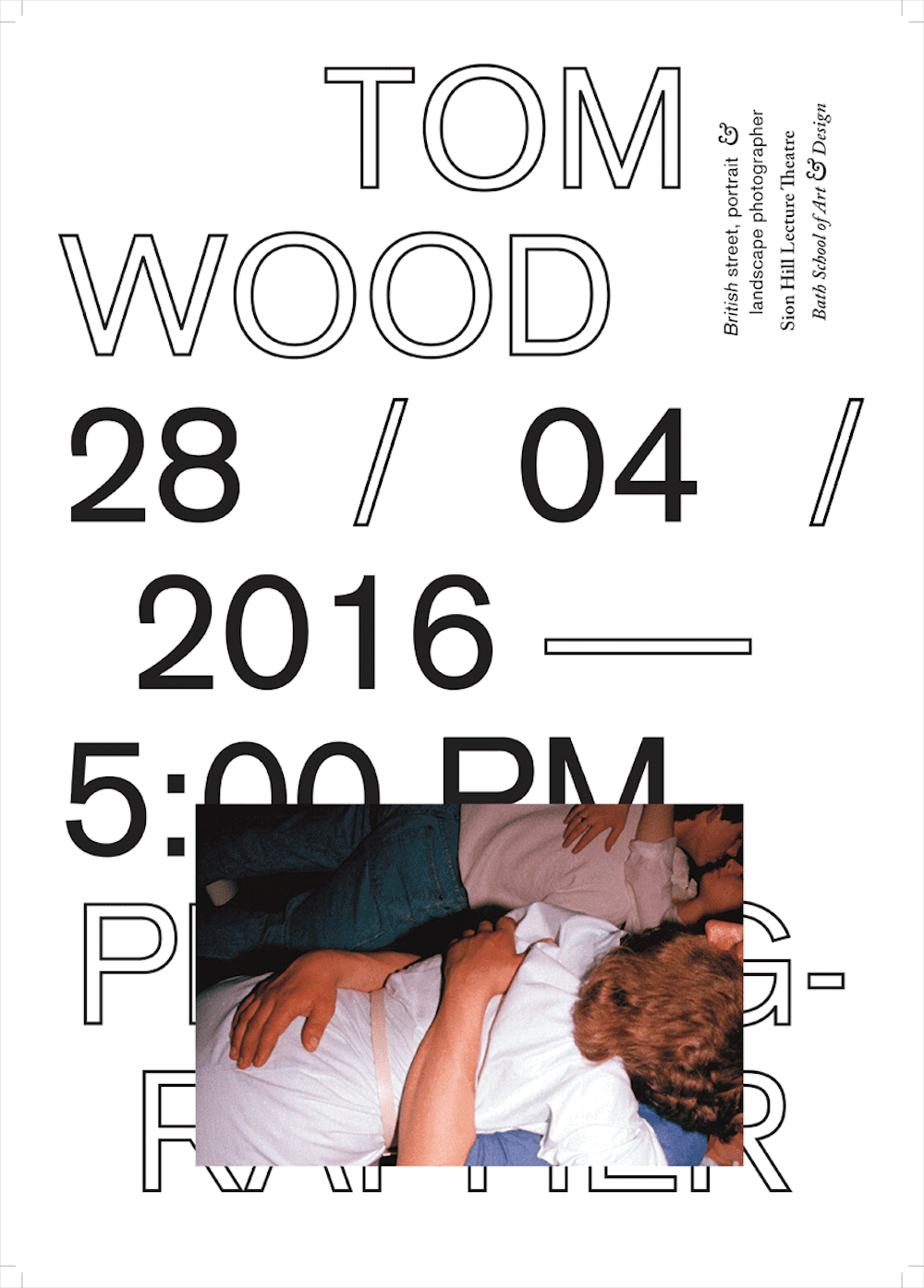 Tom Wood Lecture Series Poster