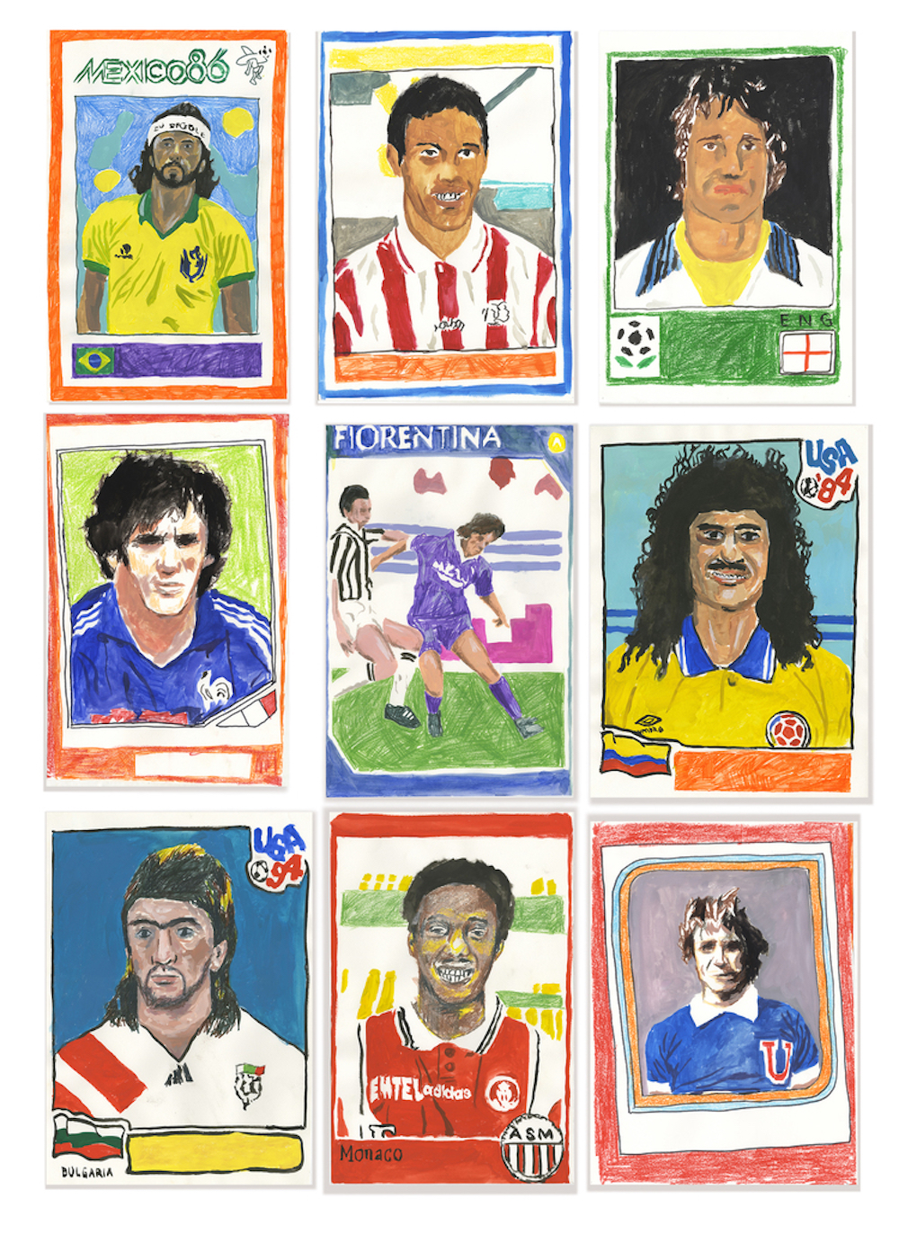 From Sports Trade Cards series including Socrates, George Best and Leonel de Jesus Alvarez