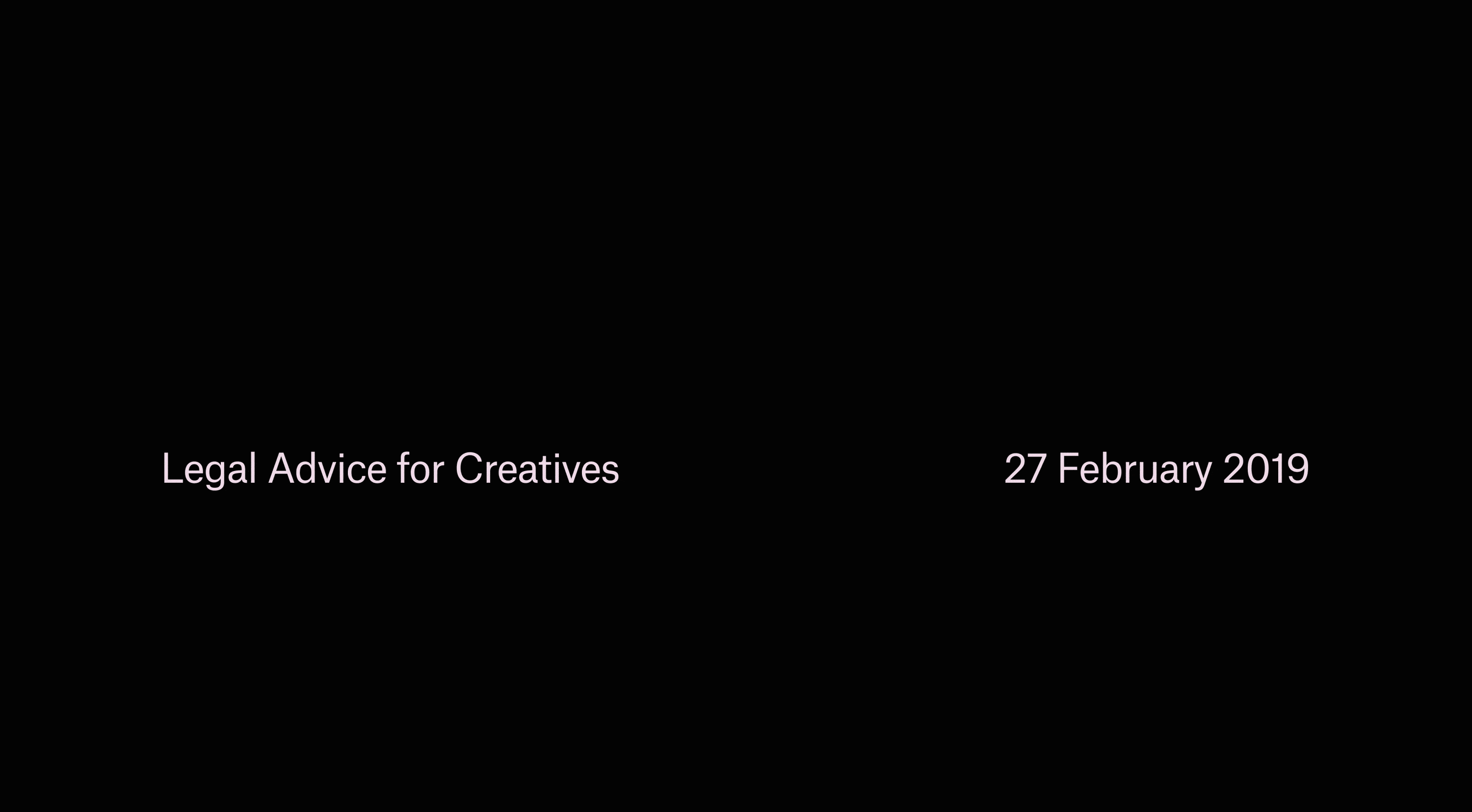 Terms and Conditions: Legal Clinic for Creatives at WeWork Shoreditch on February 27th 2019. Get your tickets now!